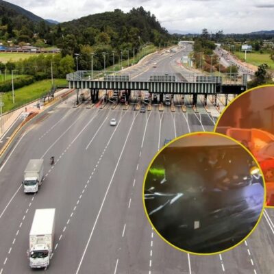 tractocamión sin frenos provocó una tragedia en el peaje de Zipaquirá.