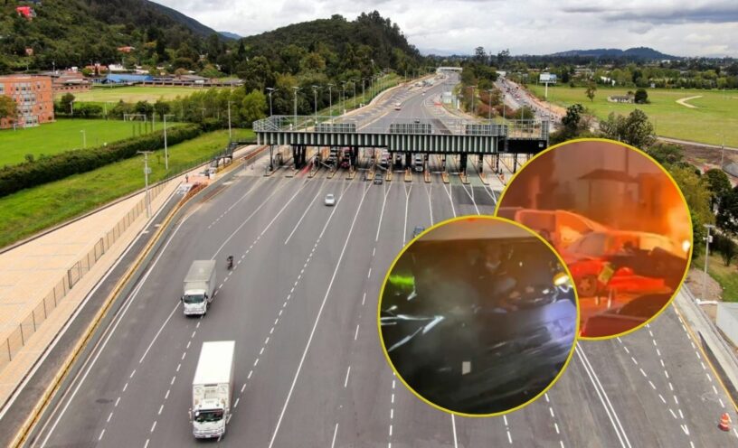 tractocamión sin frenos provocó una tragedia en el peaje de Zipaquirá.