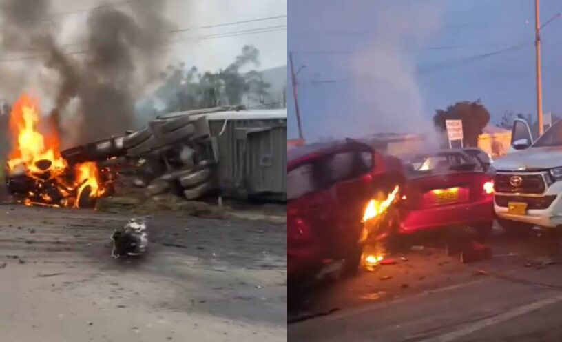 accidente vía Zipaquirá