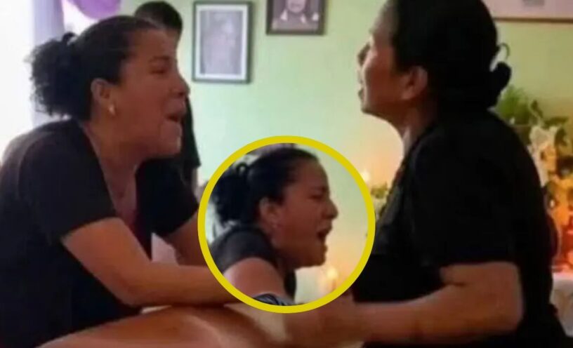 El video de las mujeres que se pelearon en pleno funeral tras descubrir que ambas eran las viudas del difunto