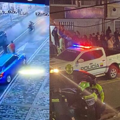 Nuevo video que muestra cómo escapó sicario en la balacera en el norte de Bogotá