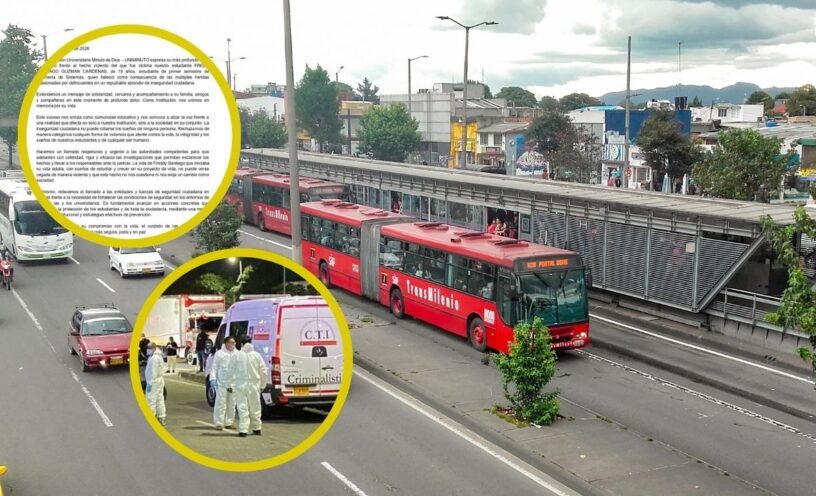 ¿Qué se sabe del asesinato a un estudiante universitario de 19 años en plena estación de Transmilenio?