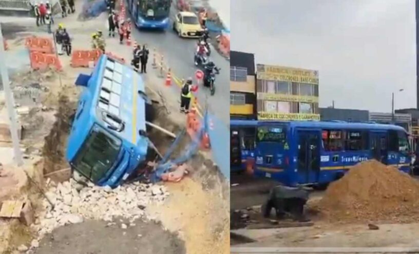 ¿Qué se sabe del bus del Sitp que se volcó en la avenida 68 de Bogotá?
