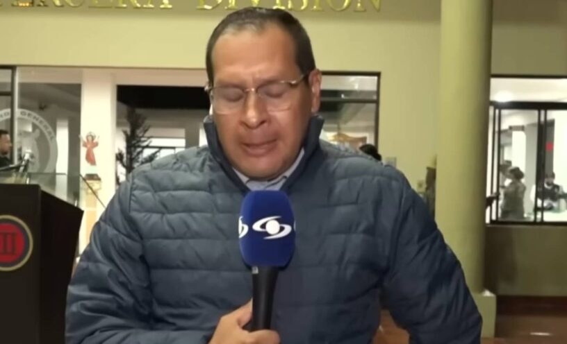 Periodista Noticias Caracol reaccionó atentados