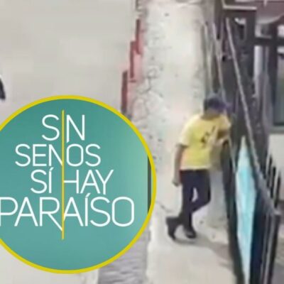 Salió a la luz video del ataque en el set de 'Sin senos sí hay paraíso' en Bogotá.