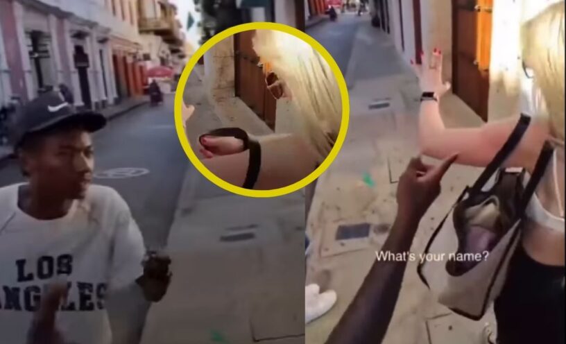El video que muestra acoso a una mujer turista en plena calle de Cartagena