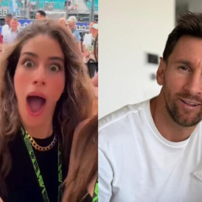 El video de la coqueteada de Messi a la actriz Manuela González