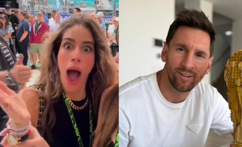 El video de la coqueteada de Messi a la actriz Manuela González