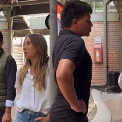 El video del enfrentamiento entre Emiro Navarro y Verónica Orozco