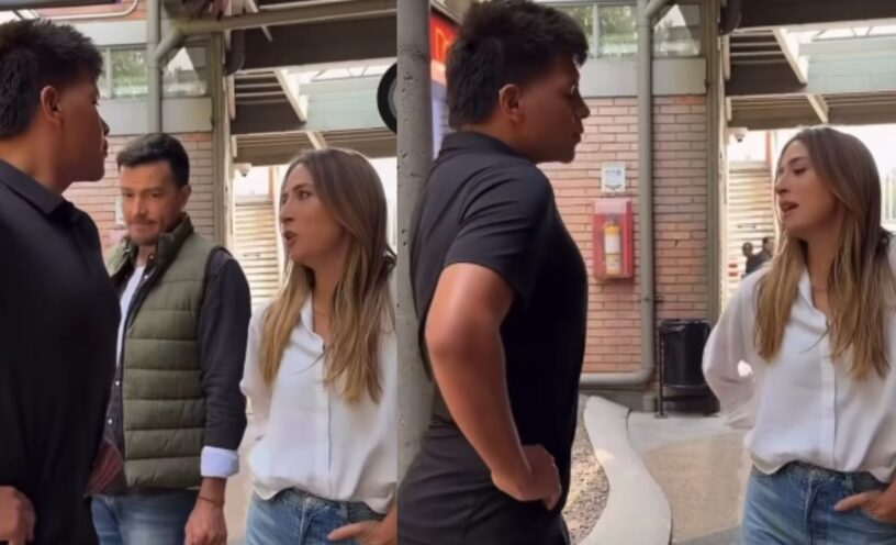 El video del enfrentamiento entre Emiro Navarro y Verónica Orozco