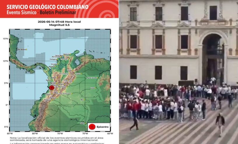 temblor en Colombia hoy 14 de mayo