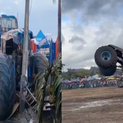 permisos accidente Monster Truck