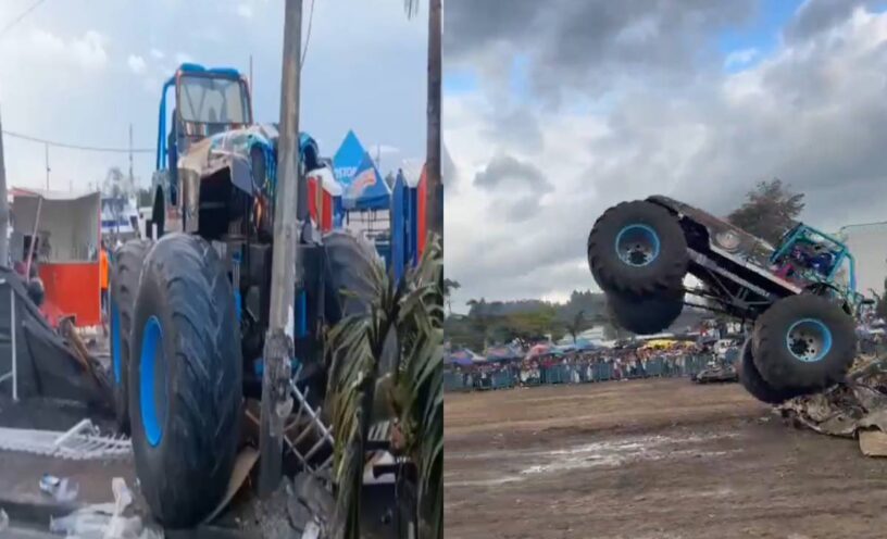 permisos accidente Monster Truck