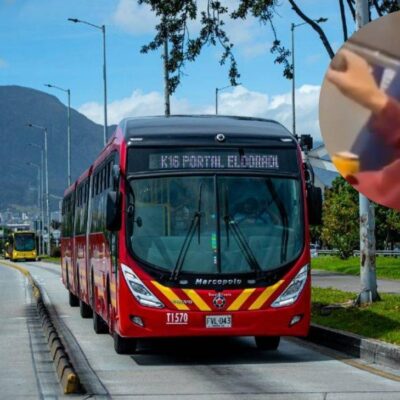 hombre amenazó pasajeros