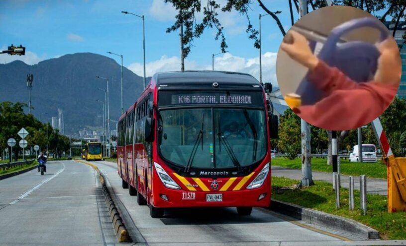 hombre amenazó pasajeros