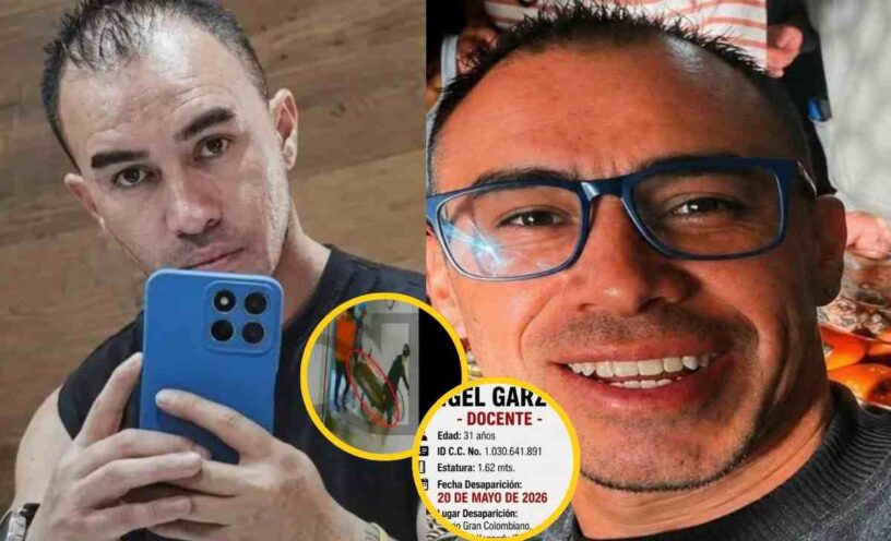 video muestra el momento exacto en que sacan una maleta con el cuerpo del profesor Kevin Santiago Ángel