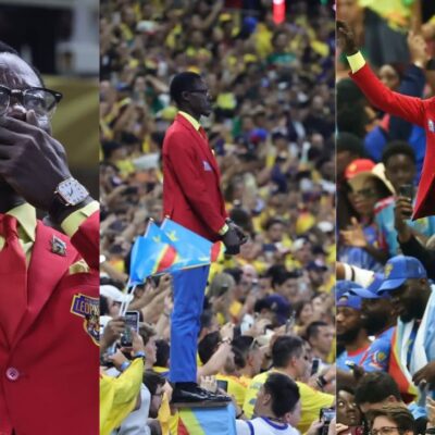 ¿Quién es Lumumba Vea? El hincha que se queda inmóvil mientras juega República Democrática del Congo