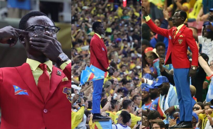 ¿Quién es Lumumba Vea? El hincha que se queda inmóvil mientras juega República Democrática del Congo