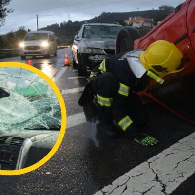 Persecución en Bogotá terminó con un carro dentro de un caño