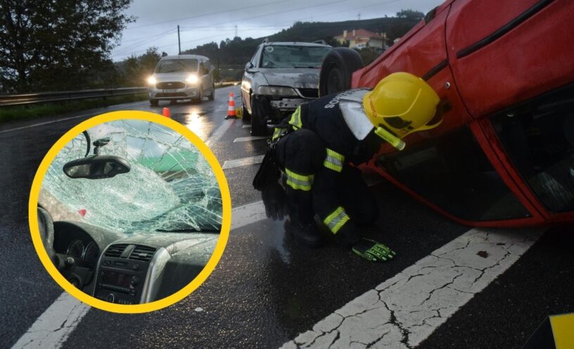 Persecución en Bogotá terminó con un carro dentro de un caño