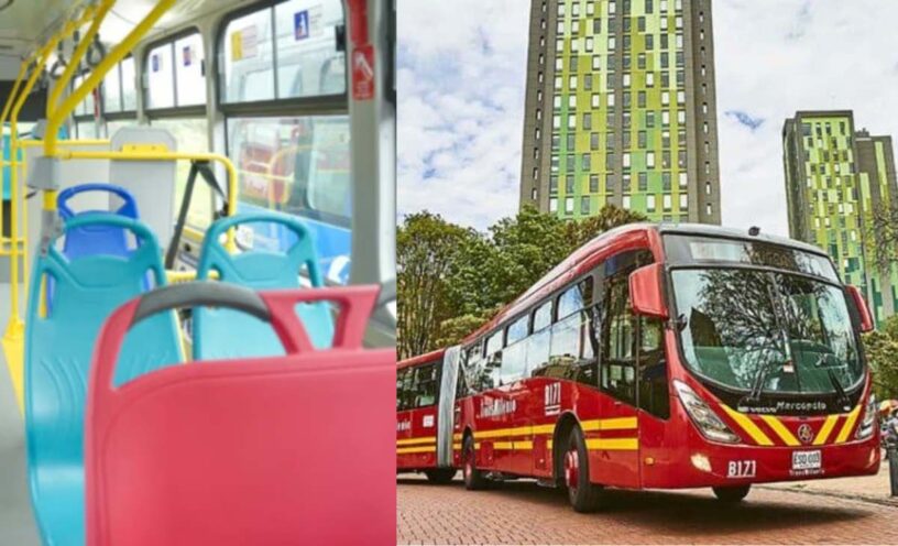 Transmilenio estrenará sillas de color aguamarina