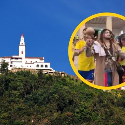 Chamán llegó a Monserrate para hacer un ritual antes del decisivo Colombia vs. Ghana