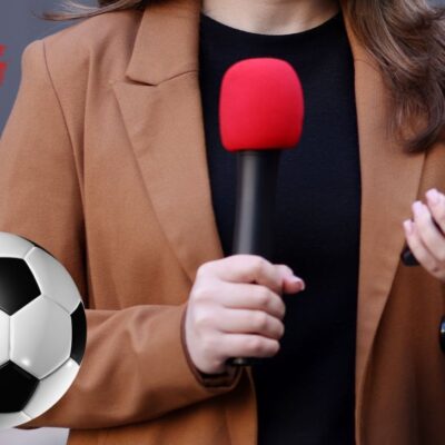 El video de la periodista colombiana que vivió incómodo momento en el Mundial cuando un hincha intentó besarla