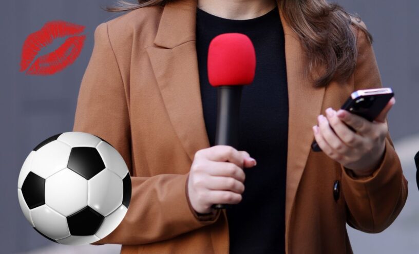 El video de la periodista colombiana que vivió incómodo momento en el Mundial cuando un hincha intentó besarla