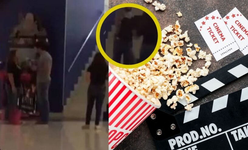 El video de la mujer descubrió a su novio con la amante al llevarla a cine a ver Spiderman