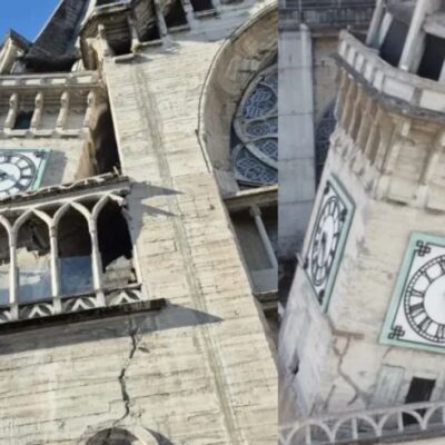 Así luce la Catedral de Manizales luego de un mes del terremoto