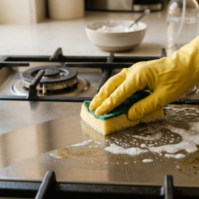 Cómo quitar manchas de grasa de la estufa fácilmente: El secreto casero que todos están usando