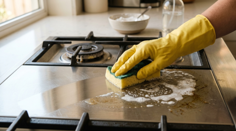 Cómo quitar manchas de grasa de la estufa fácilmente: El secreto casero que todos están usando